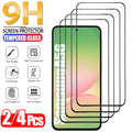 4PCS Cristal Templado For Samsung Galaxy A56 A55 A54 A53 Tempered Glass For Samsung A17 A27 A37 A57 A36 A26 A16 Screen Protector Samsung S26 S25 S24 Ultra Phone Protective Film