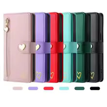 Zipper Cards Solt Wallet Leather Case For Samsung Galaxy S26 Ultra S25 S24 S22 Plus S21 FE A16 A26 A36 A56 A34 A54 Purse Cover