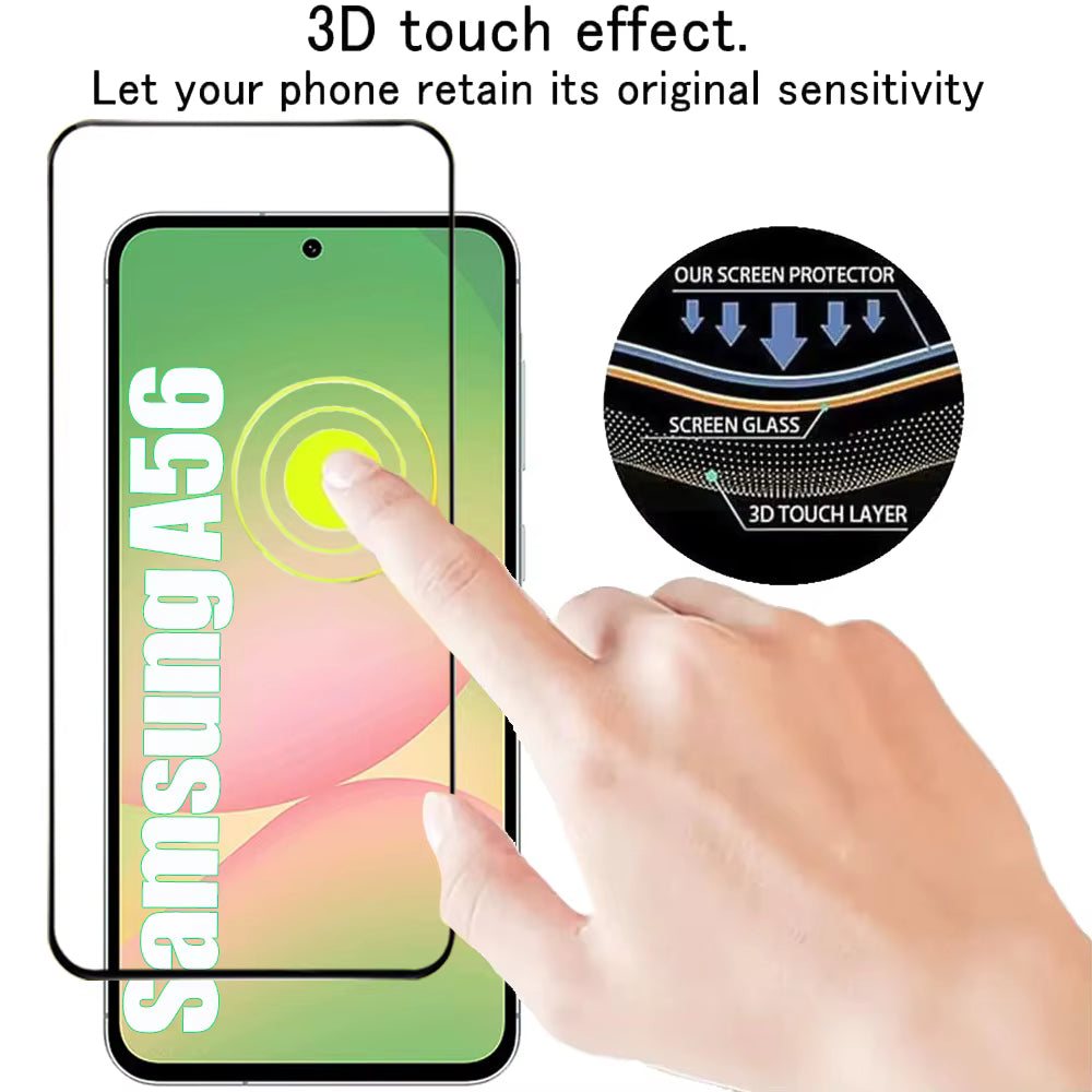 4PCS Cristal Templado For Samsung Galaxy A56 A55 A54 A53 Tempered Glass For Samsung A17 A27 A37 A57 A36 A26 A16 Screen Protector Samsung S26 S25 S24 Ultra Phone Protective Film