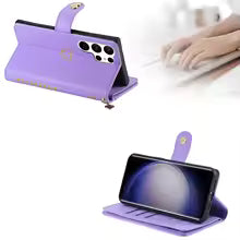 Zipper Cards Solt Wallet Leather Case For Samsung Galaxy S26 Ultra S25 S24 S22 Plus S21 FE A16 A26 A36 A56 A34 A54 Purse Cover
