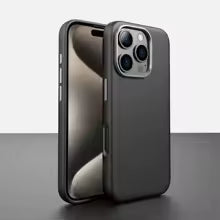 Luxury Business Metal Camera PU Leather Magnetic Case For iPhone 17 16 15 14 Pro Max Magsafe Wireless Charge Shockproof Cover