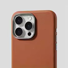 Luxury Business Metal Camera PU Leather Magnetic Case For iPhone 17 16 15 14 Pro Max Magsafe Wireless Charge Shockproof Cover