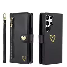 Zipper Cards Solt Wallet Leather Case For Samsung Galaxy S26 Ultra S25 S24 S22 Plus S21 FE A16 A26 A36 A56 A34 A54 Purse Cover