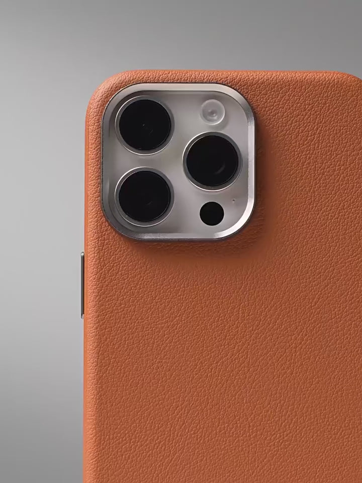Luxury Business Metal Camera PU Leather Magnetic Case For iPhone 17 16 15 14 Pro Max Magsafe Wireless Charge Shockproof Cover